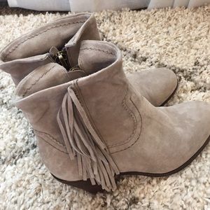 Sam Edelman suede fringe booties